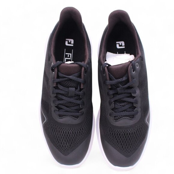 FootJoy FJ Flex Spikeless Golf Sports Shoes Men's  Black/Red 56141 Medium Width - Picture 9 of 11